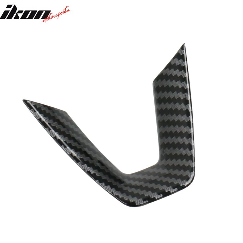 2024-2025 Tesla Model 3 Carbon Fiber Print Steering Wheel Panel Trim - Image 5