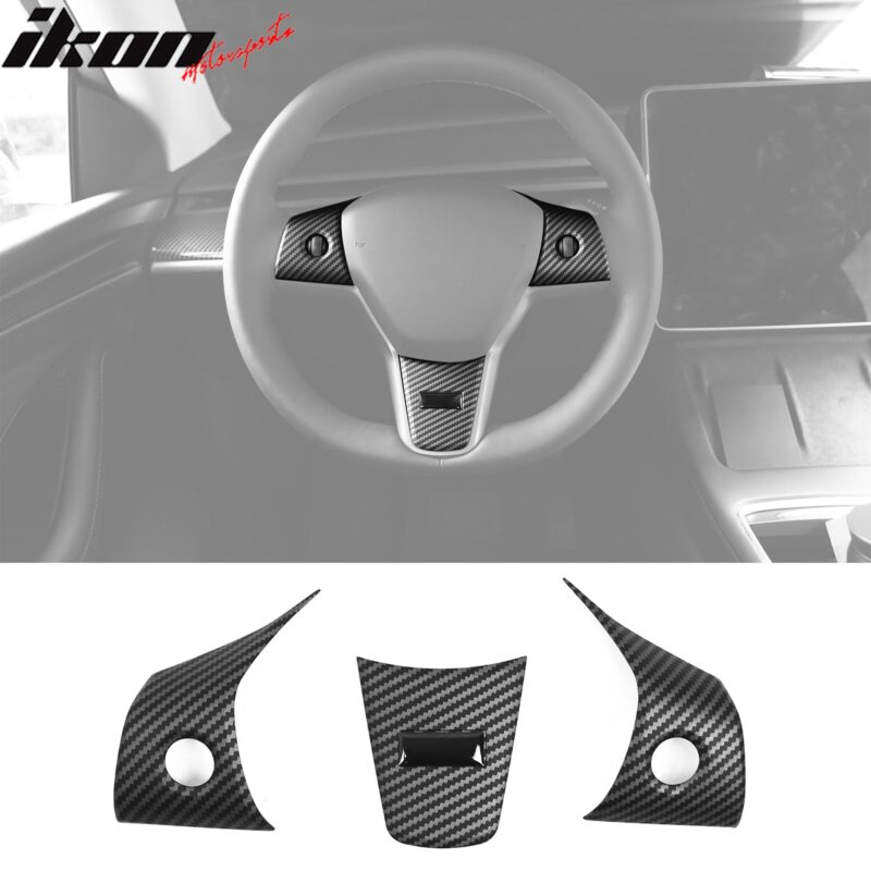 2017-2023 Tesla 3 & 20-23 Y Steering Wheel Trim ABS - Image 11