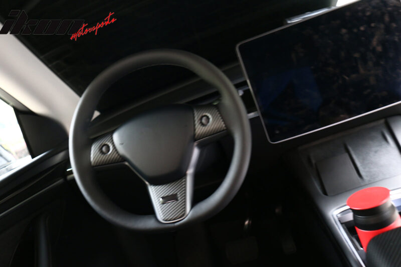 2017-2023 Tesla 3 & 20-23 Y Steering Wheel Trim ABS - Image 2