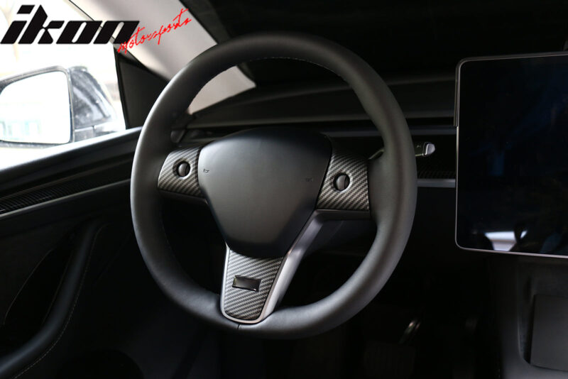 2017-2023 Tesla 3 & 20-23 Y Steering Wheel Trim ABS - Image 3