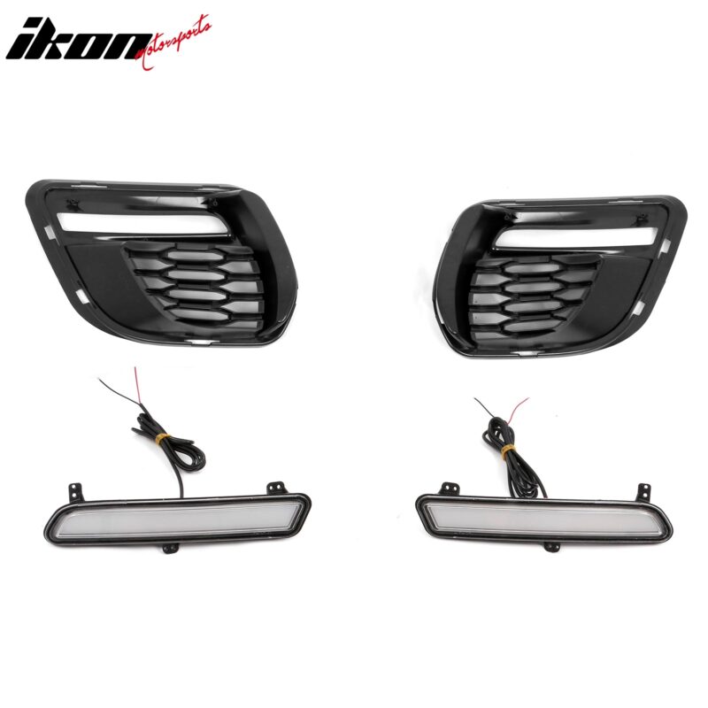 2015-2023 Dodge Charger  Front Bumper Cover Grill LED Widebody Black P - Image 6