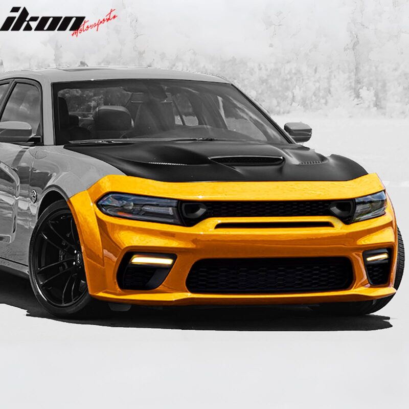 2020-2023 Dodge Charger Widebody Bumper Cover W/ SRT Grilles LED PP - Image 3