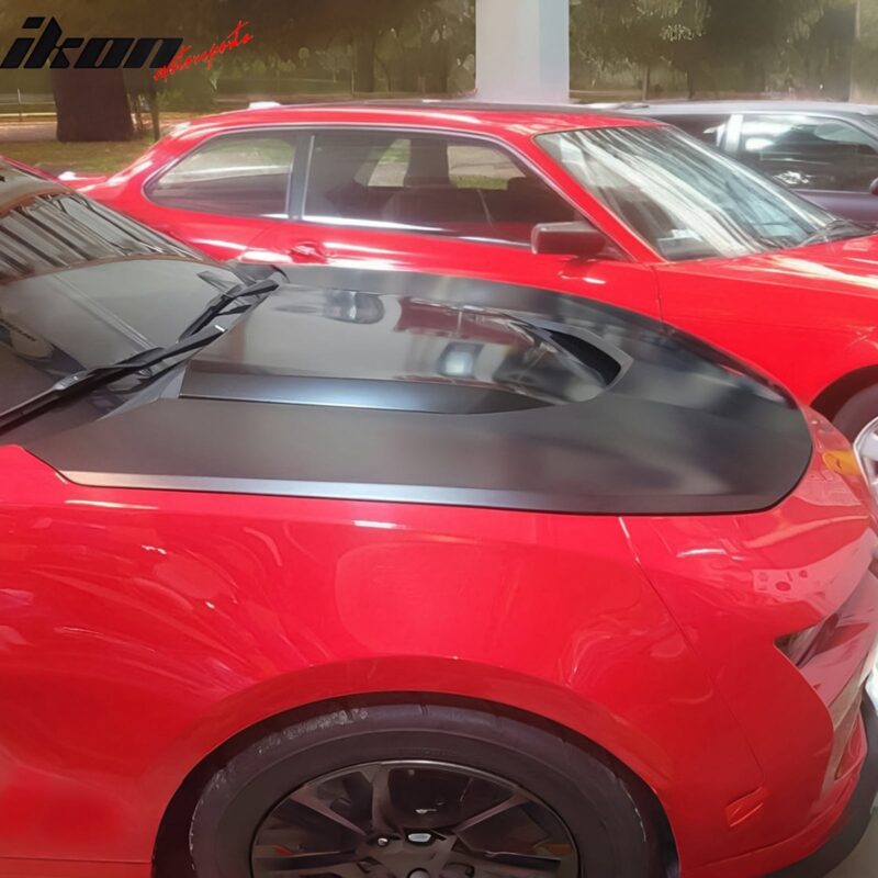2016-2024 Chevrolet Camaro ZL1 Black Car Hood Guards Aluminum - Image 10